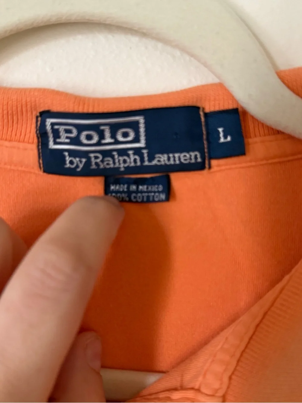 Lg Polo by Ralph Lauren Men's Orange Classic Fit Polo Shirt